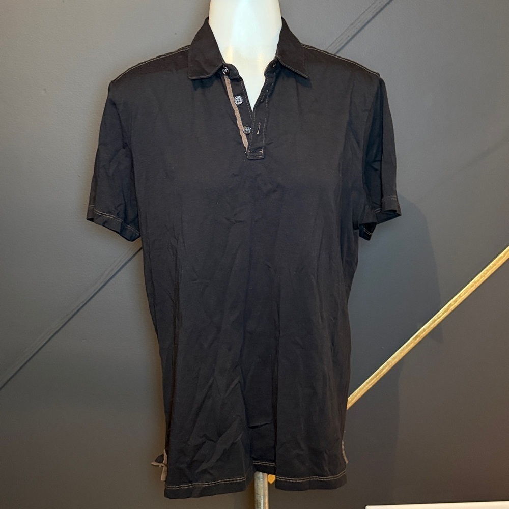 MEN’S Robert Barakett Collar T-shirt Black